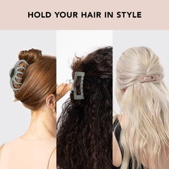 Kitsch flat lay clip side profile showing low-profile design for discreet styling