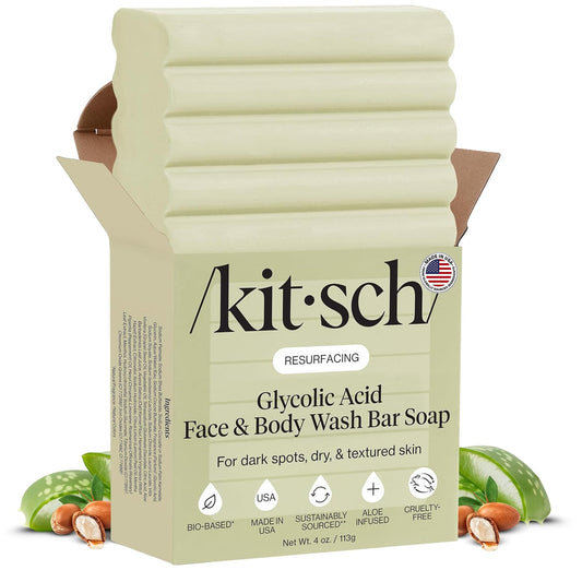 Kitsch front packaging showing bar and scent for clear product recognition and appeal
