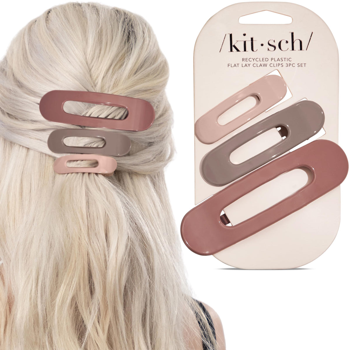 Kitsch front view packaging showing terracotta three-piece set and convenience