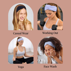 Two-pack flat lay showing both Kitsch headbands for styling options