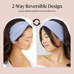 Kitsch headband worn with high ponytail for non-slip workout benefit