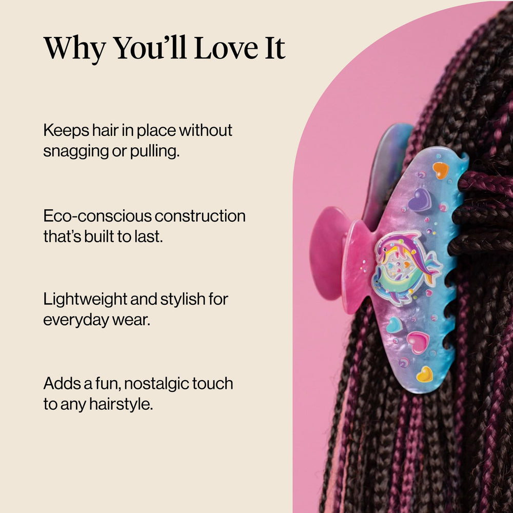Kitsch glitter close-up shows sealed sparkles and durable recycled acrylic finish