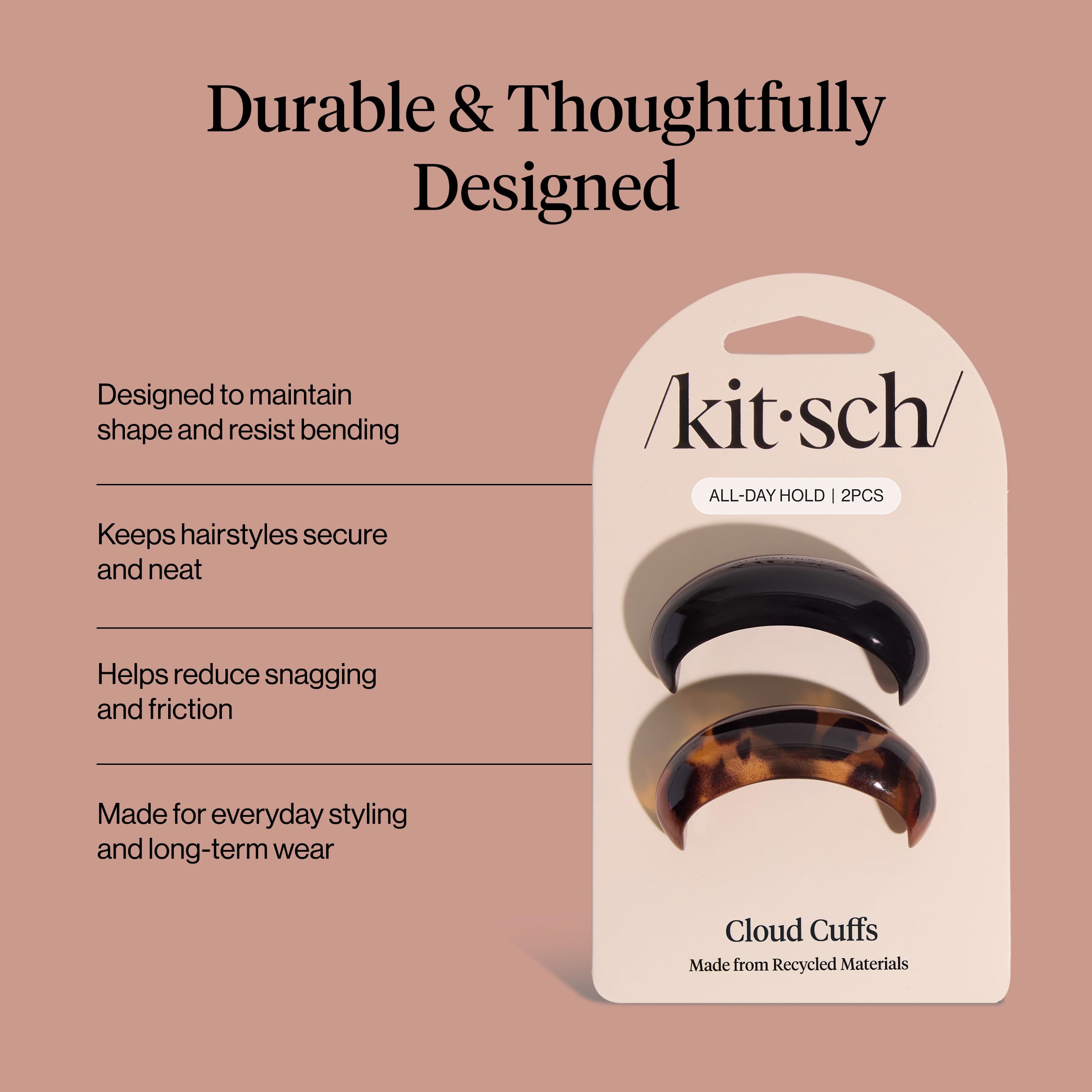 Kitsch cuff used on braid end adding polished hair-jewelry detail
