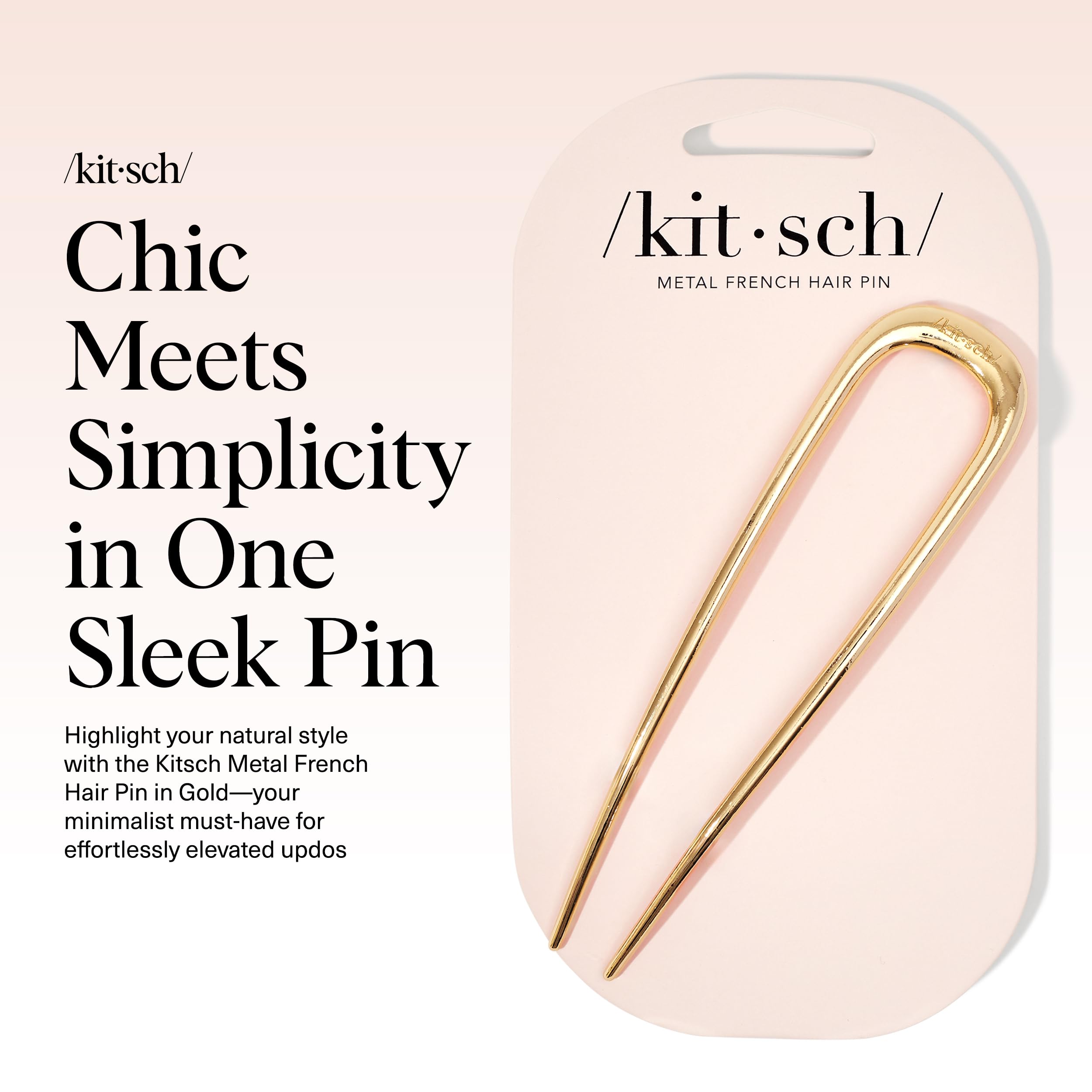Kitsch hair fork side profile detail highlighting smooth anti-rust finish