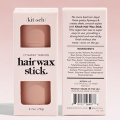 Kitsch label and ingredients panel emphasizing vegan, cruelty-free formula