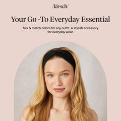 Kitsch headbands arranged lifestyle shot showing versatile fashion use