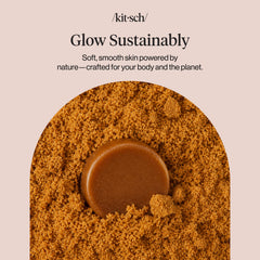 Kitsch ingredient label close-up showing coconut oil inclusion and moisturizing benefit