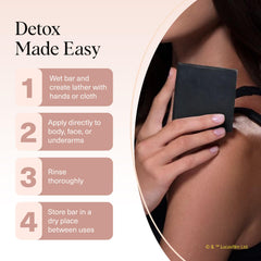 Kitsch ingredients label closeup highlighting activated charcoal and balance benefit
