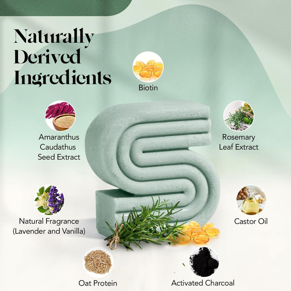 Kitsch ingredients display with rosemary, biotin, amaranth showing strengthening benefit