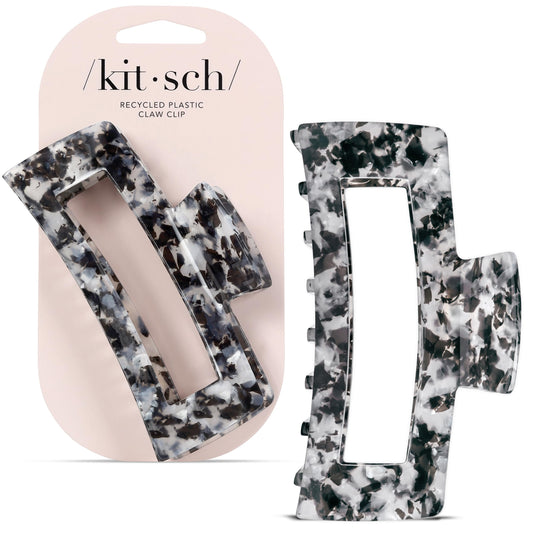 Kitsch jumbo clip front view showing sleek black finish and versatile styling benefit