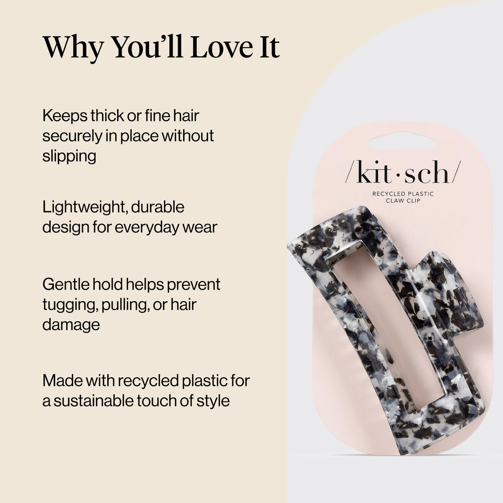 Kitsch jumbo clip teeth close-up highlighting durable grip for secure hairstyles