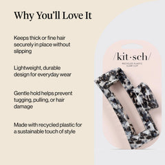 Kitsch jumbo clip teeth close-up highlighting durable grip for secure hairstyles