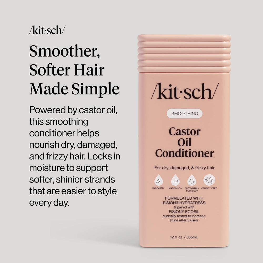 Kitsch label detail showing bio-based claims and clean formulation benefits