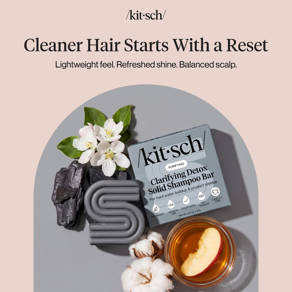 Kitsch bar producing rich lather in hand for effective buildup removal