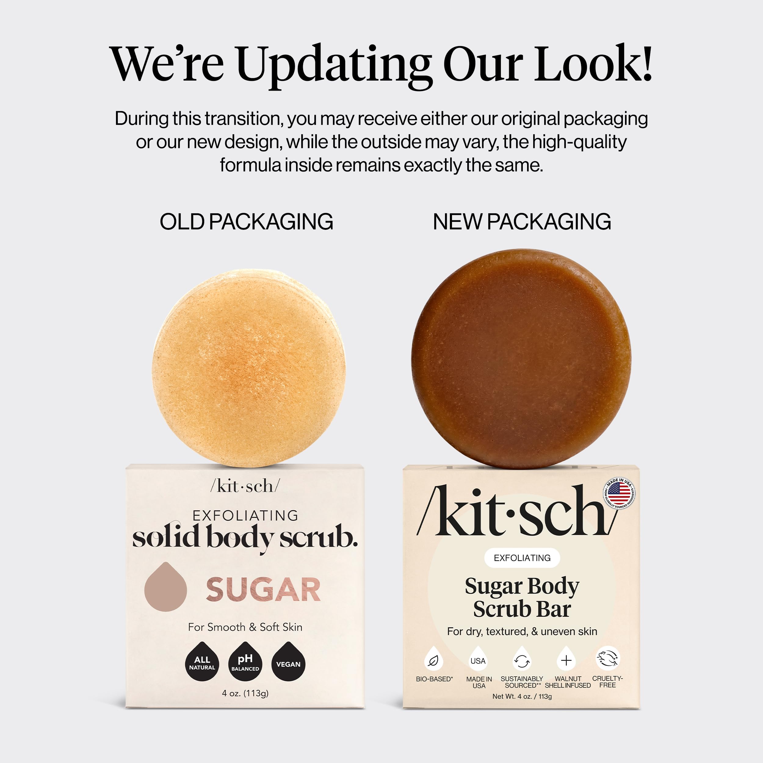 Kitsch foamy lather in hand demonstrating cleansing and smoothing benefit