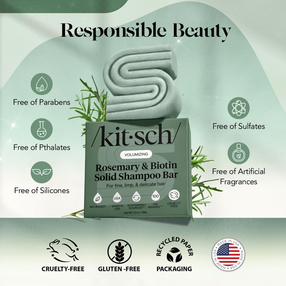 Kitsch bar creating foam in shower, demonstrating effective cleaning and easy rinsing