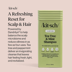 Kitsch bottle staged in bathroom lifestyle scene illustrating everyday use benefit