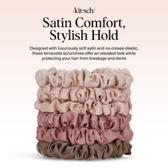 Kitsch scrunchies flatlay with outfit pieces showing coordinated wardrobe pairing