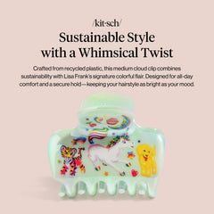 Kitsch close-up of Markie unicorn print highlighting vibrant colors and durable finish
