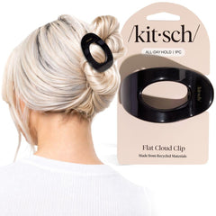Kitsch front view of flat claw clip showing sleek profile and versatile look