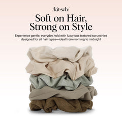 Kitsch scrunchies in a small pouch illustrating travel convenience and protection