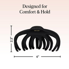 Kitsch Octopus held in hand for scale to show large size ideal for long hair