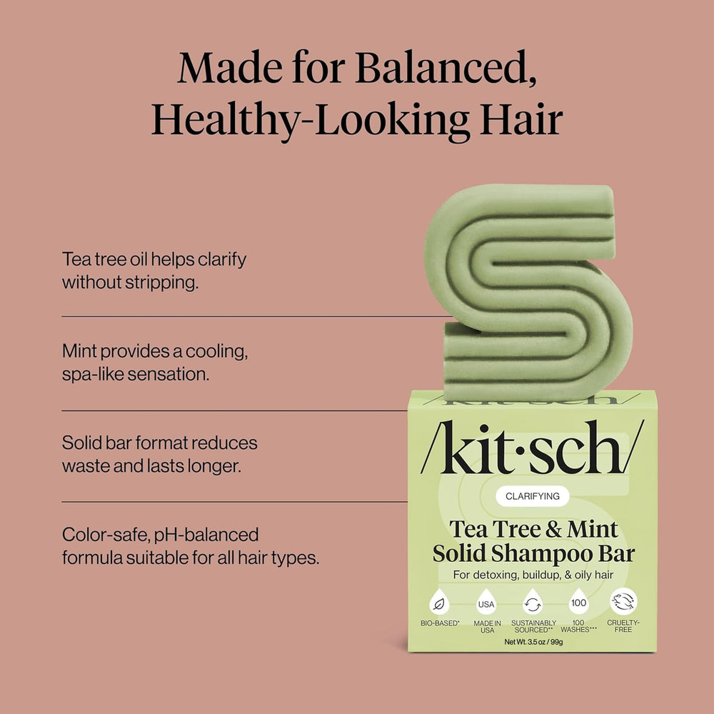Kitsch label details with ingredients and eco claims for ingredient transparency