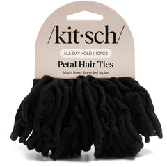 Kitsch petal hair ties front packaging showing set of ten, easy selection benefit