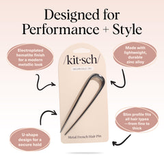 Kitsch pin held in hand to show compact size and travel-friendly benefit
