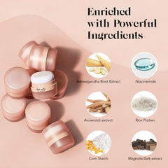 Kitsch powder texture macro highlighting rice protein formula for volume benefit