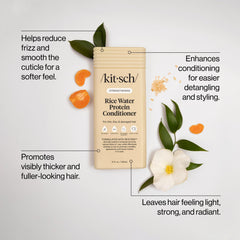 Kitsch conditioner texture dispensed to show lightweight creamy formula