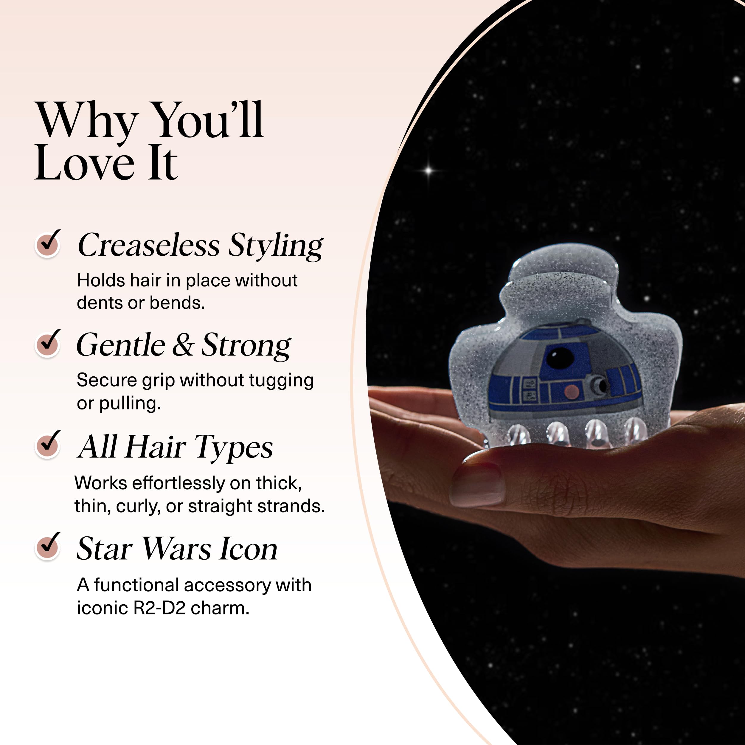Kitsch R2-D2 side profile highlighting strong no-slip grip
