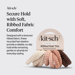 Kitsch ribbed close-up texture highlighting gentle fabric that prevents damage