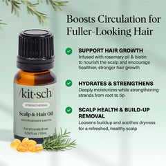 Kitsch product label close-up highlighting ingredients and clean formulation