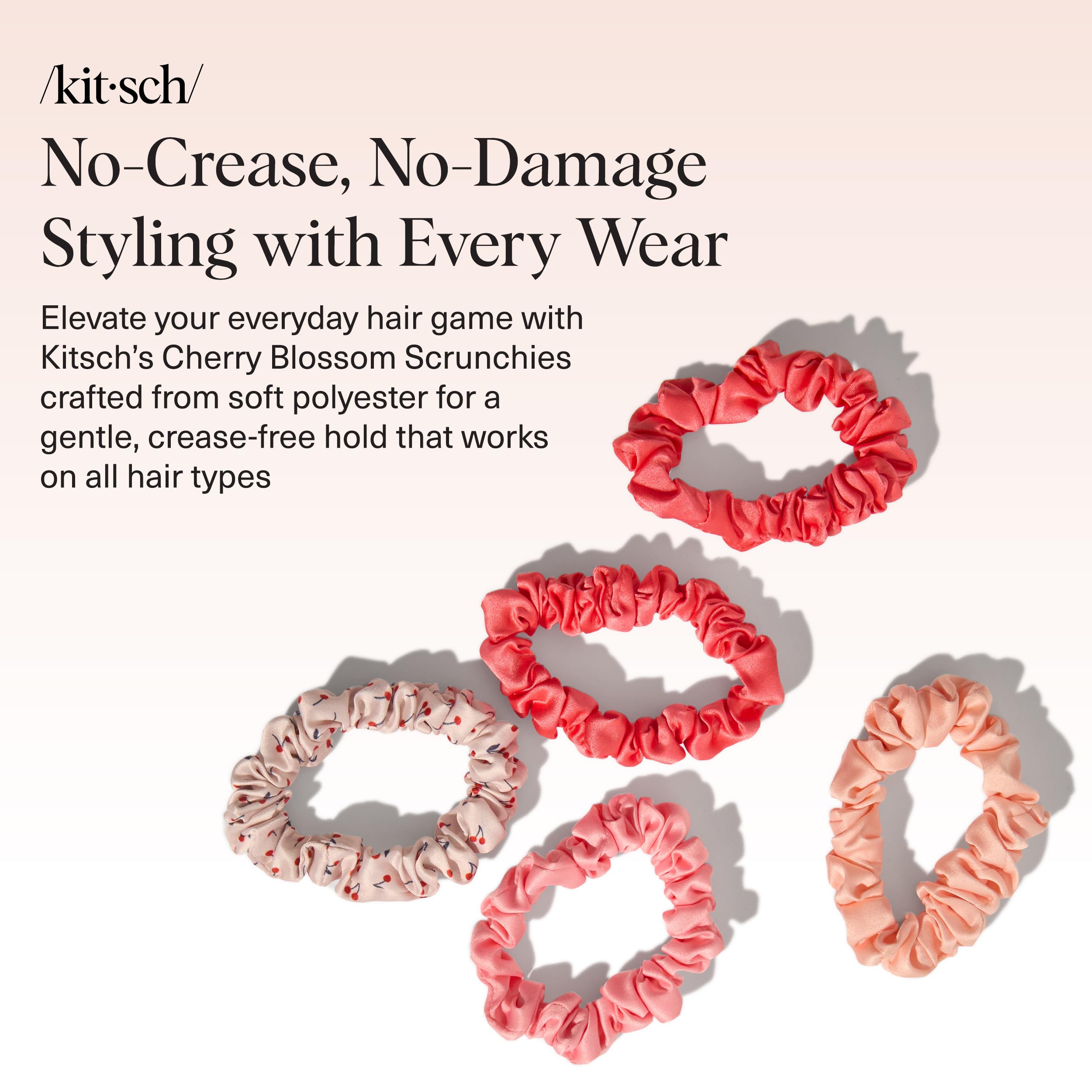 Kitsch satin texture close-up highlighting smooth fabric that reduces hair friction