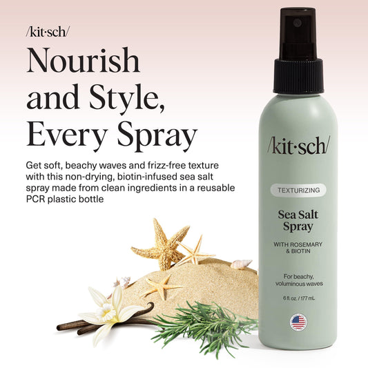 Kitsch spray misting from bottle to demonstrate even application and control