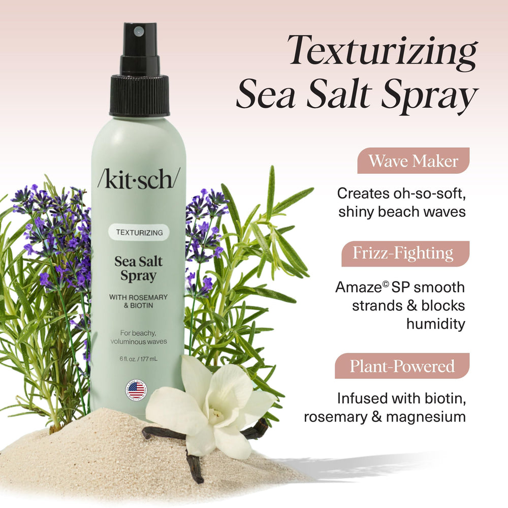 Kitsch textured hair showing soft beachy waves and touchable movement