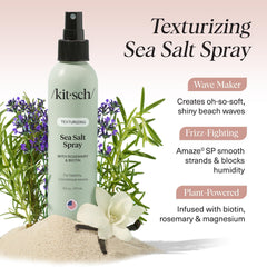 Kitsch textured hair showing soft beachy waves and touchable movement