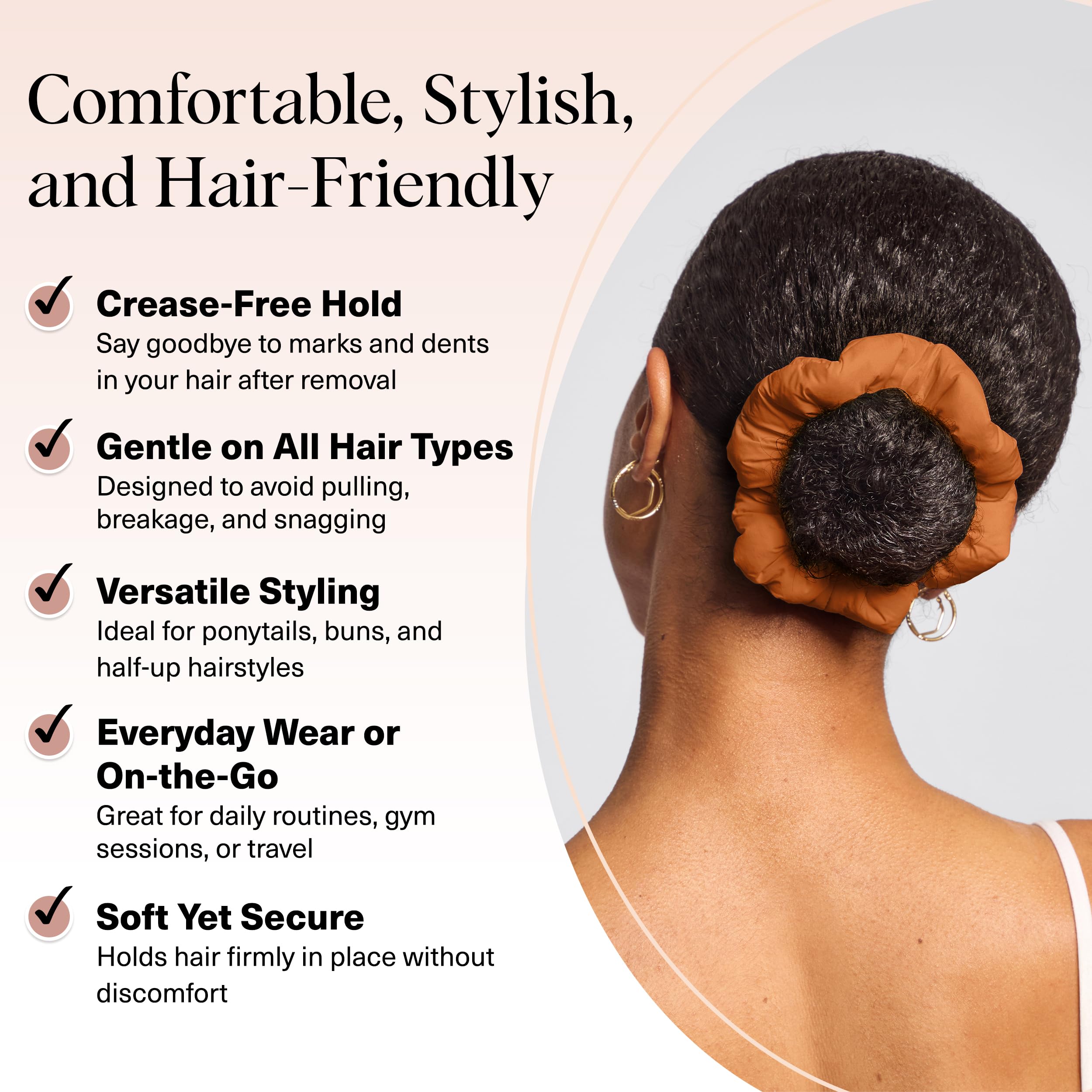 Kitsch scrunchies Sedona elastic detail revealing sturdy core and stretch benefit