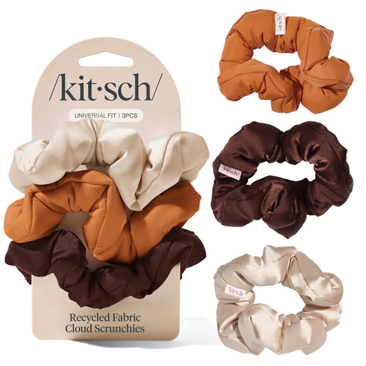Kitsch scrunchies Sedona front packaging showing three hair ties for easy selection