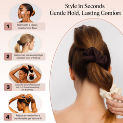 Kitsch scrunchies Sedona tucked in a handbag for travel-ready convenience