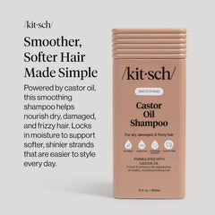Kitsch shampoo on bathroom shelf suggesting everyday routine convenience