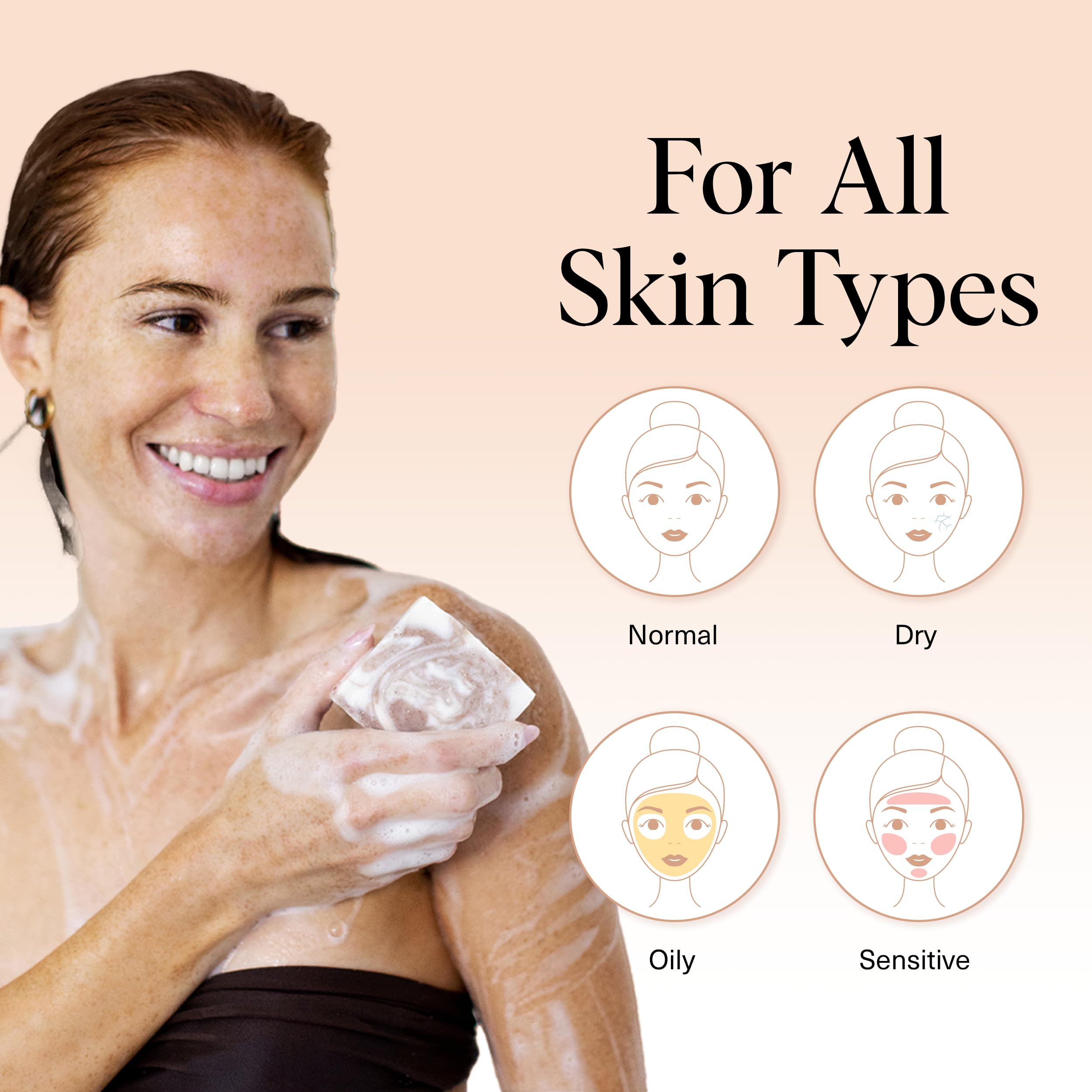 Scoop of shea butter beside Kitsch bar highlighting nourishing moisturizing benefit
