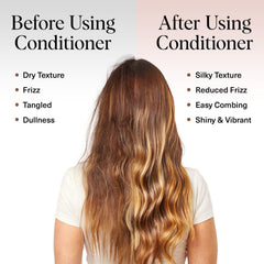 Kitsch on model with shiny curls showing enhanced definition and frizz control