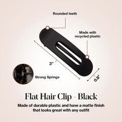 Kitsch small clip detail showing matte surface that prevents snagging