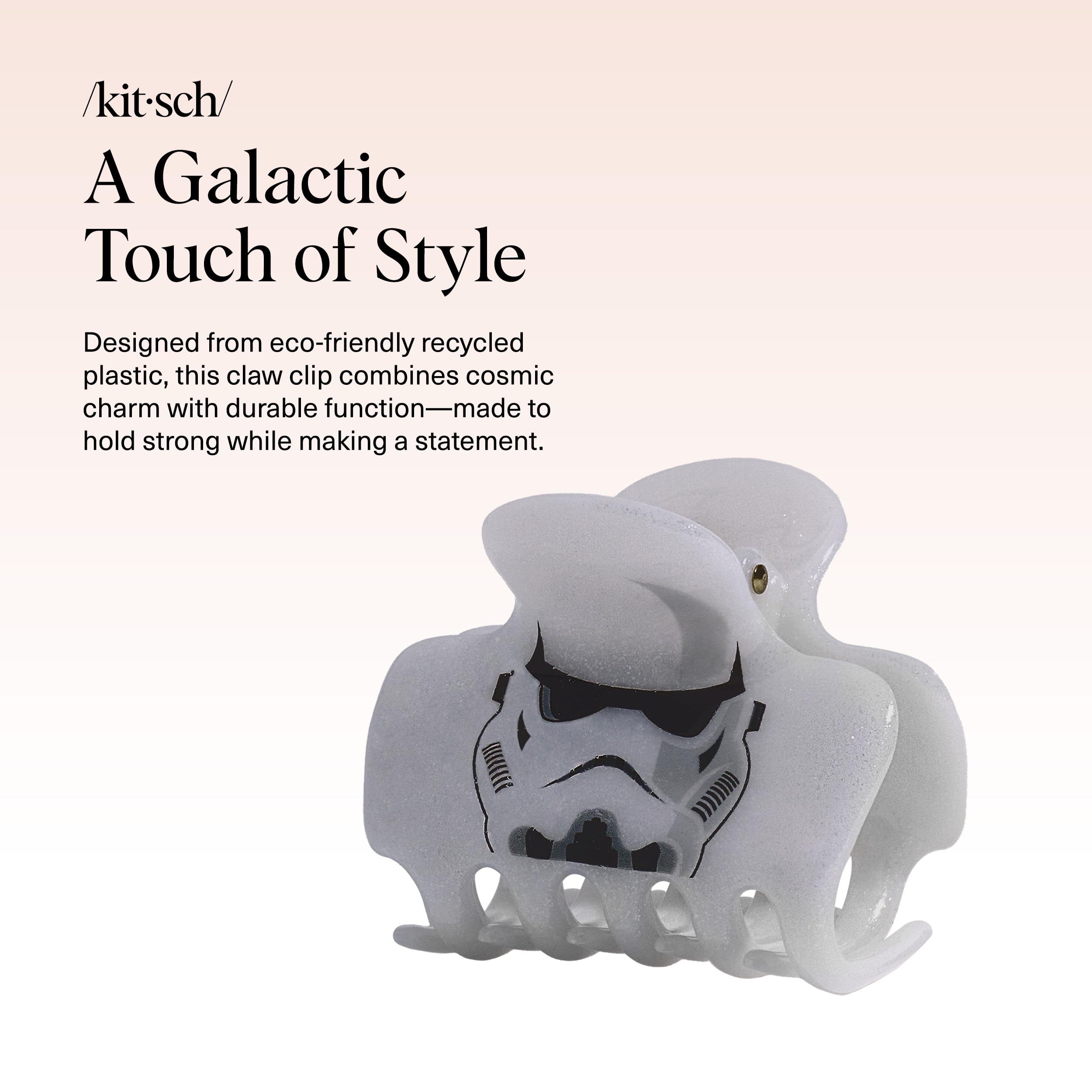 Kitsch Stormtrooper close-up of glitter texture showing sparkle and durable finish benefit