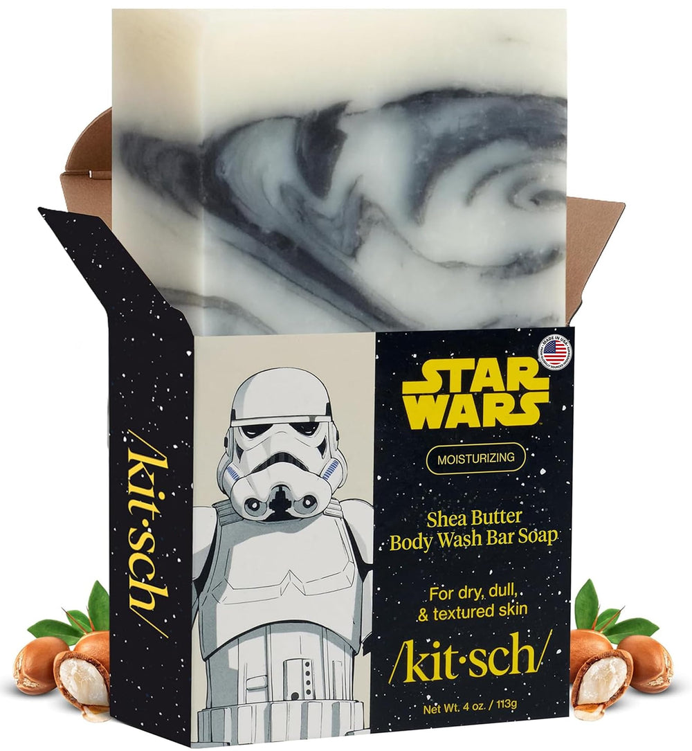 Kitsch front packaging Stormtrooper design showing collectible appeal and protection