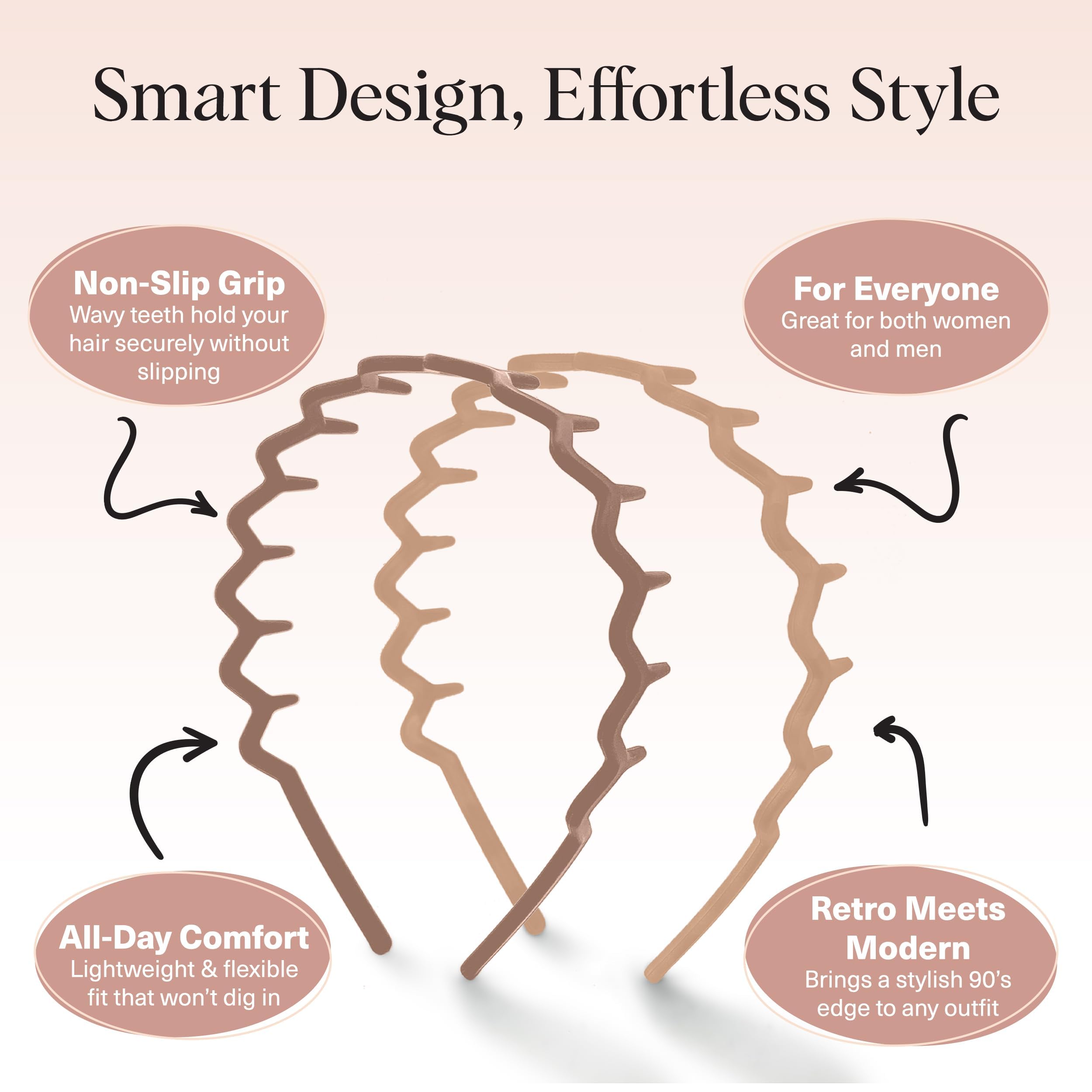 Kitsch textured zig zag profile demonstrating gentle hold and comfort