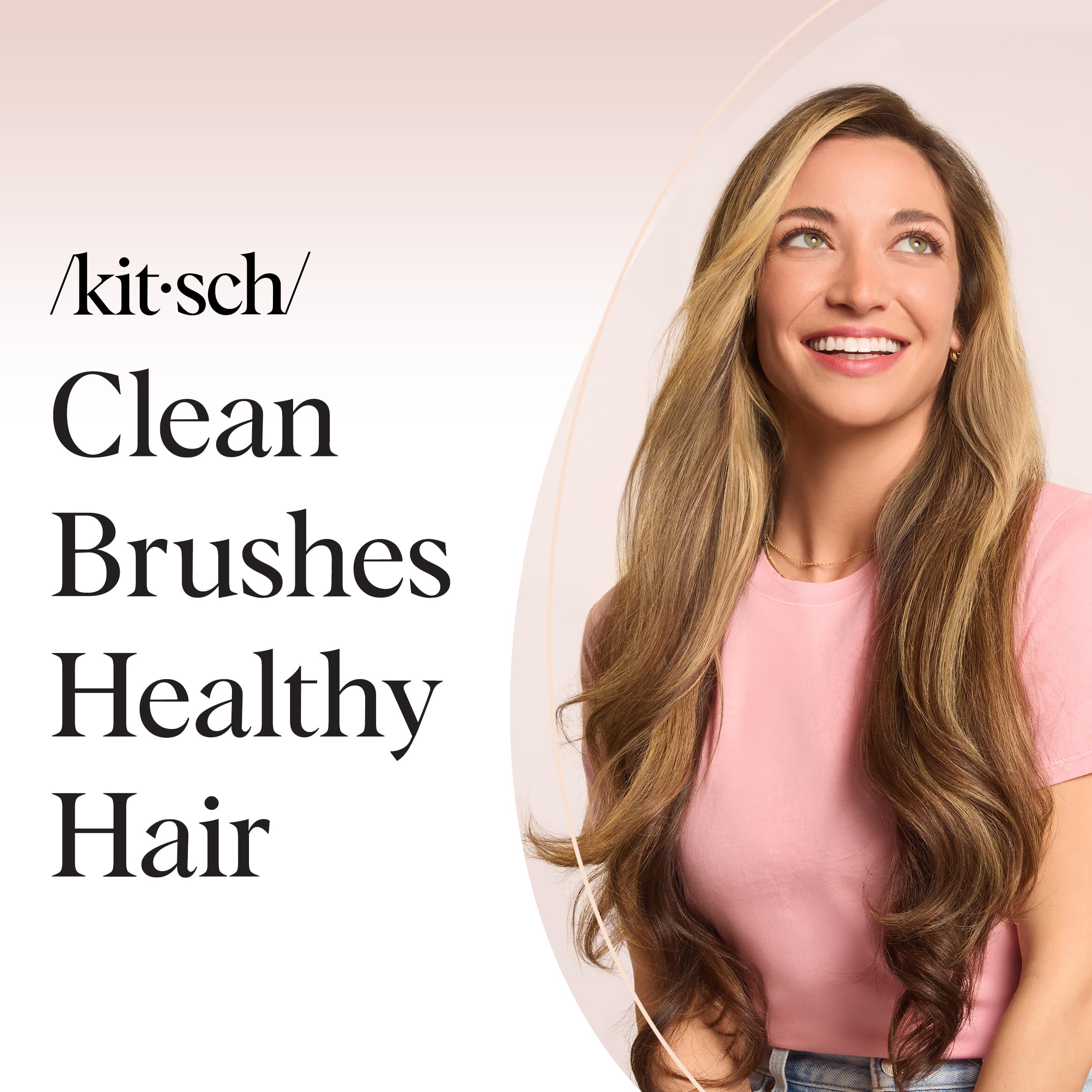 Kitsch travel pouch with cleaner showing portability and tidy storage advantage