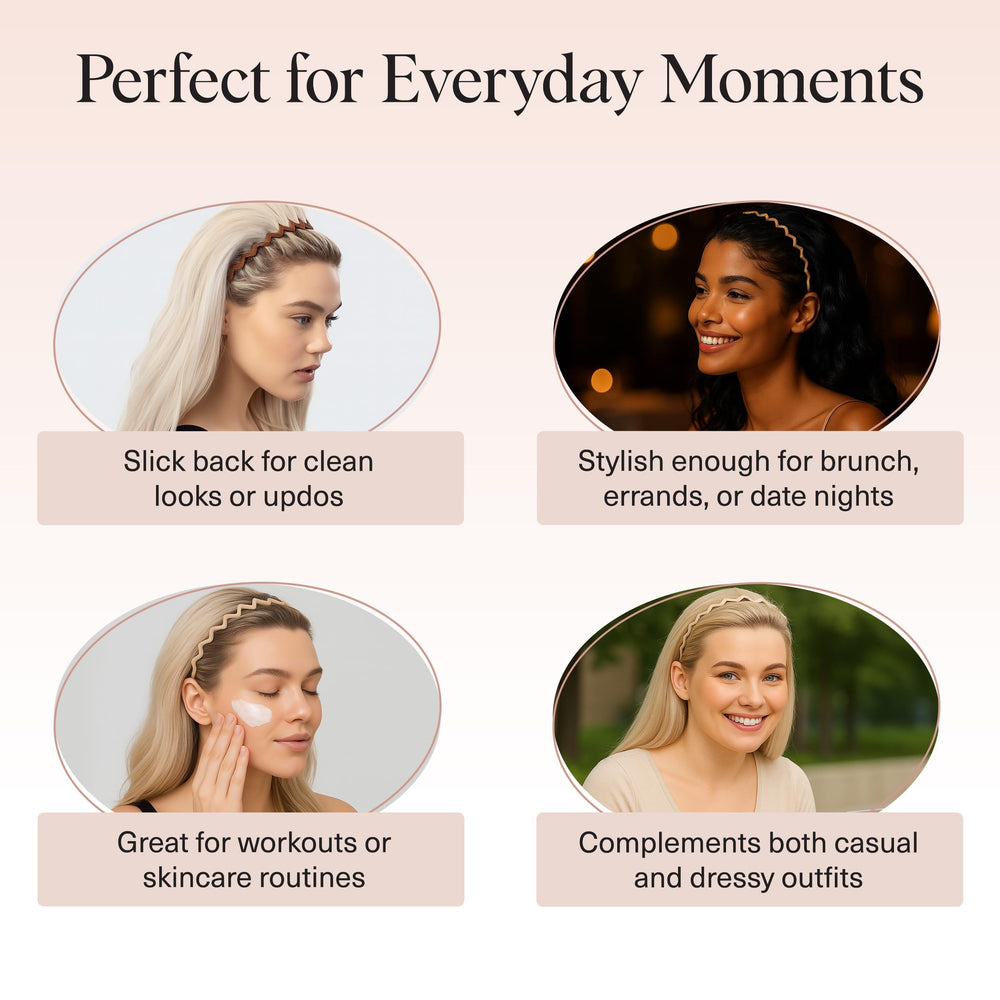Kitsch two headbands flat-lay paired with outfit for styling options